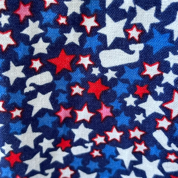 Vineyard Vines Women's Medium Stars & Whales Tunic Top Red White Blue - Picture 6 of 7